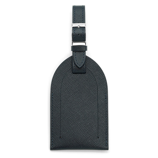 Bright Red Leather Luggage Tag