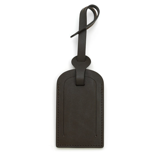 Bright Red Leather Luggage Tag