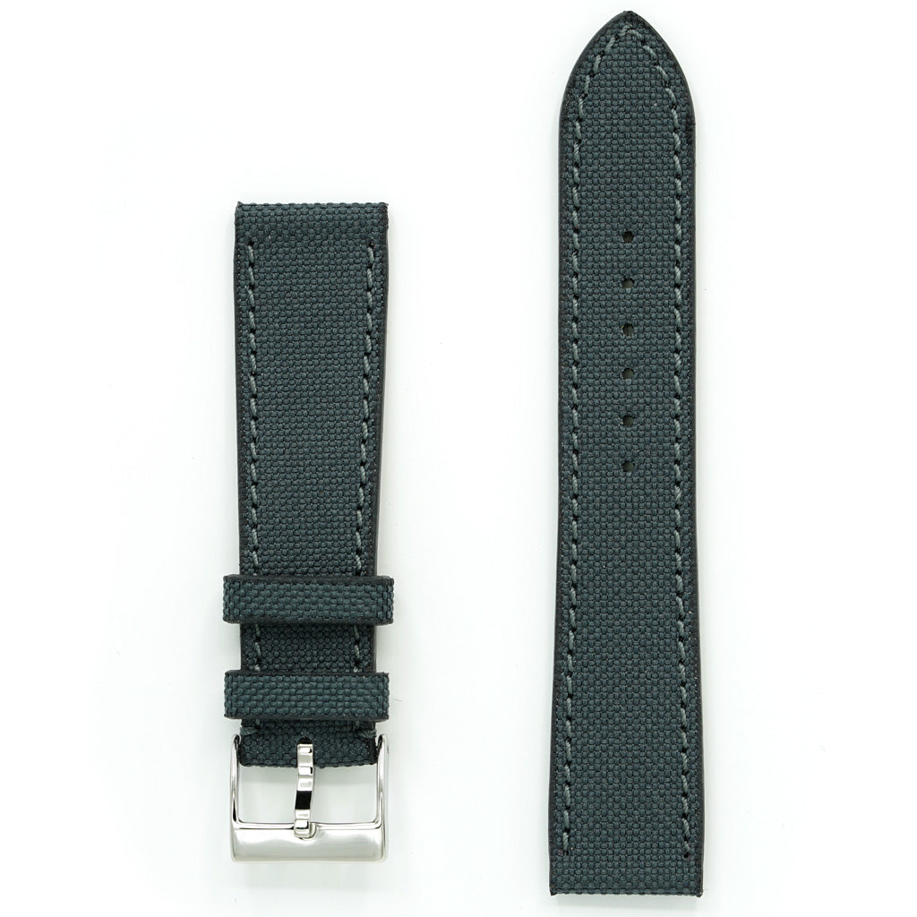 Cordura Type fabric watch band (black, grey, blue, kaki, burgundy, beige)
