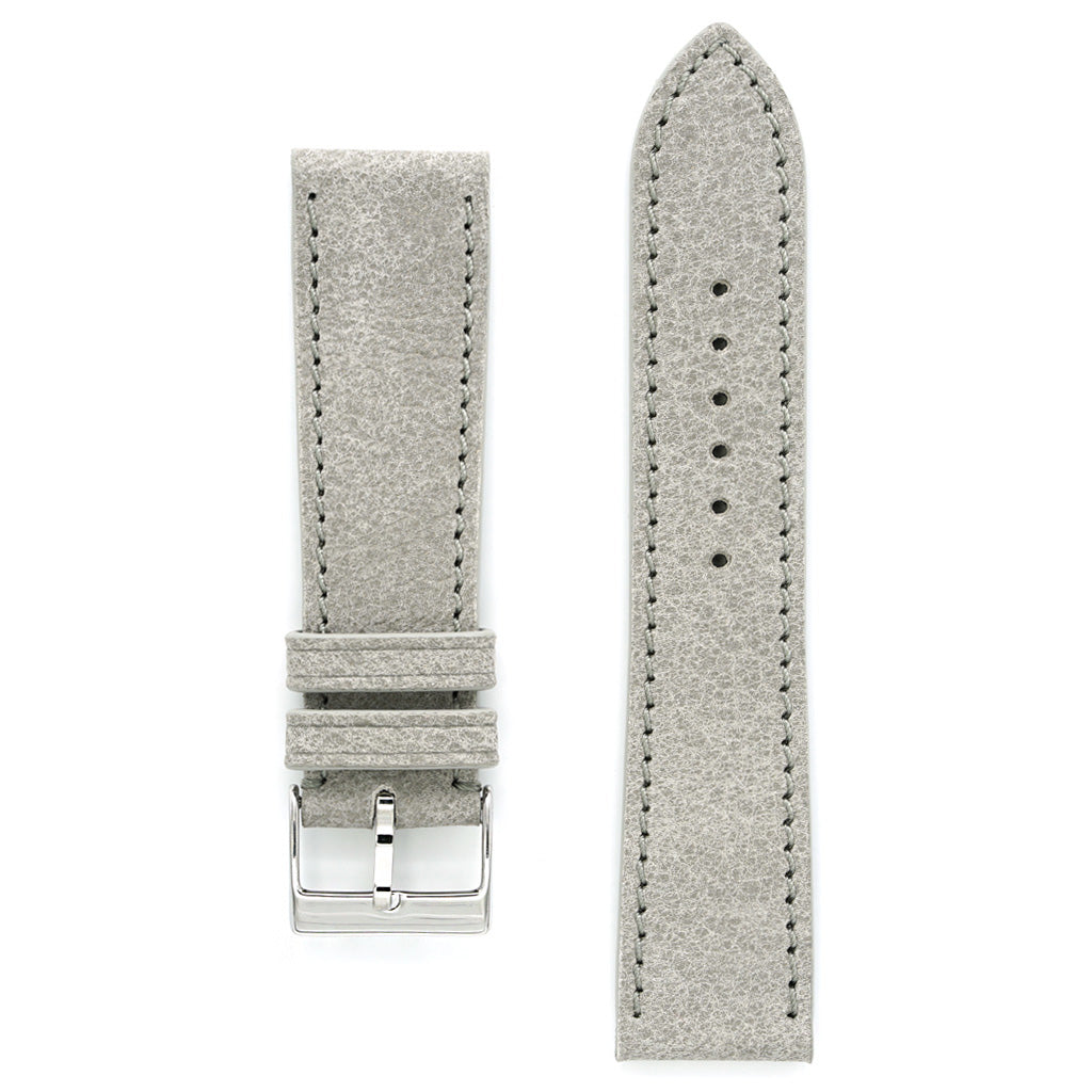 Light grey leather hot sale watch strap