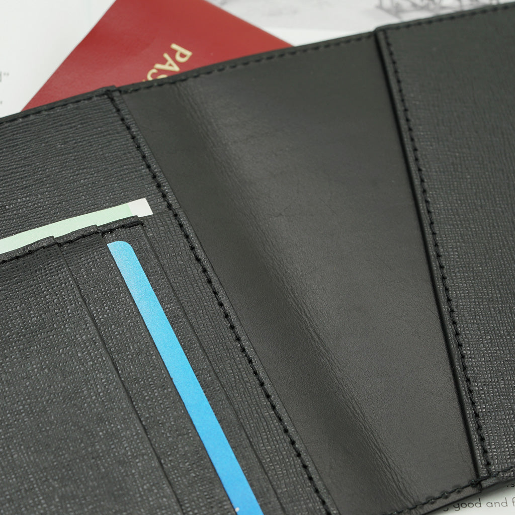 Prada Fuoco Saffiano Metal Leather Passport Cover 1MC004 - Yoogi's