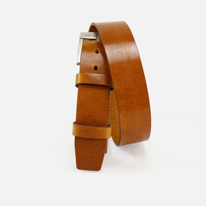 Leather Belt, Jeans Collection, Full Grain Cognac