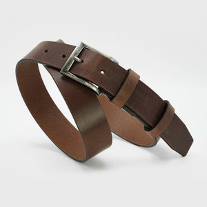 Italian Leather belt, Antique Brown Casual