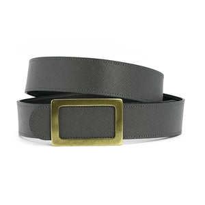 Black Textured Leather belt, Iconic Collection