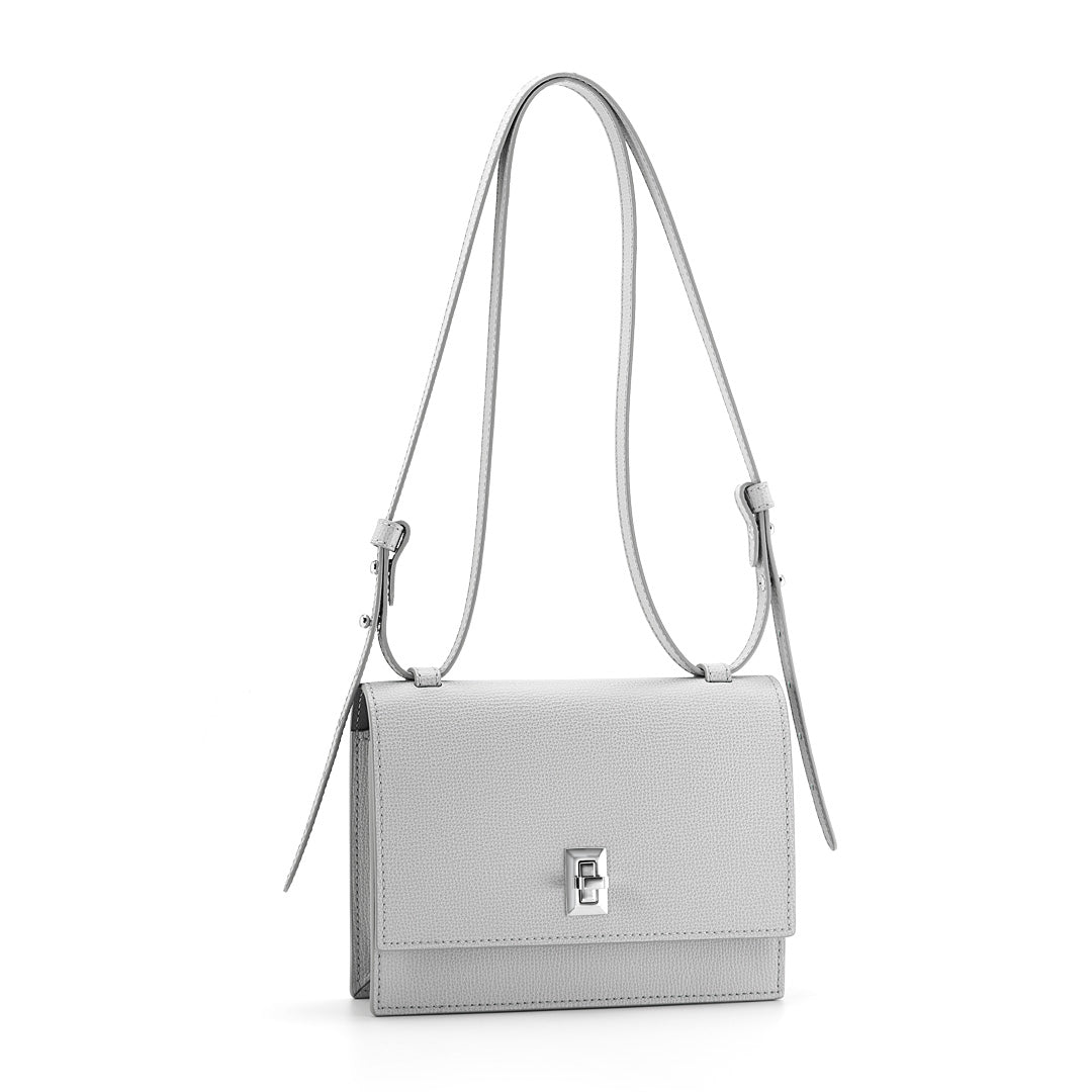 Esprit Bag, Textured Leather, Ice Cream Grey