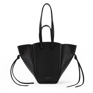 Voulez-Vous Bag, Textured Leather, Black