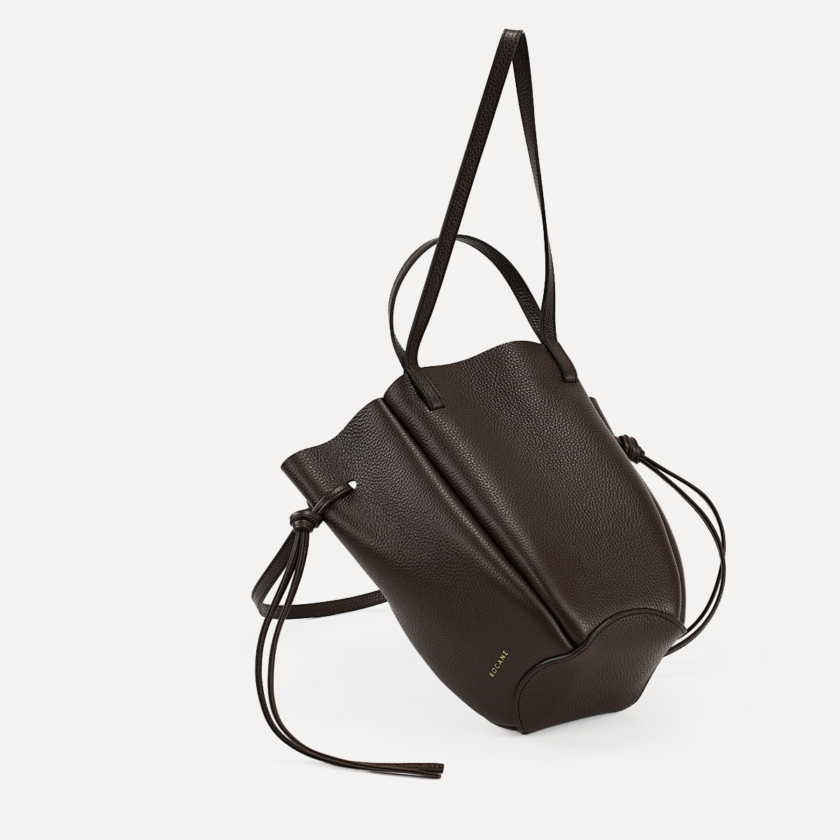 Voulez-Vous Bag, Textured Leather, Brown