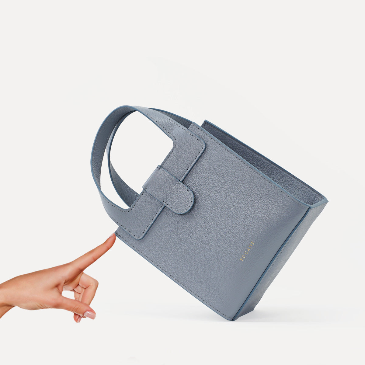 Adore Bag, Textured Leather, Nuage Blue