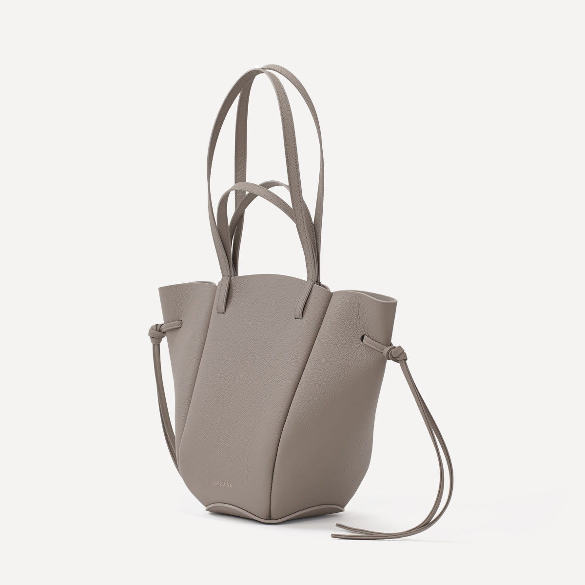 Voulez-Vous Leather Bag, Textured Leather, Greige