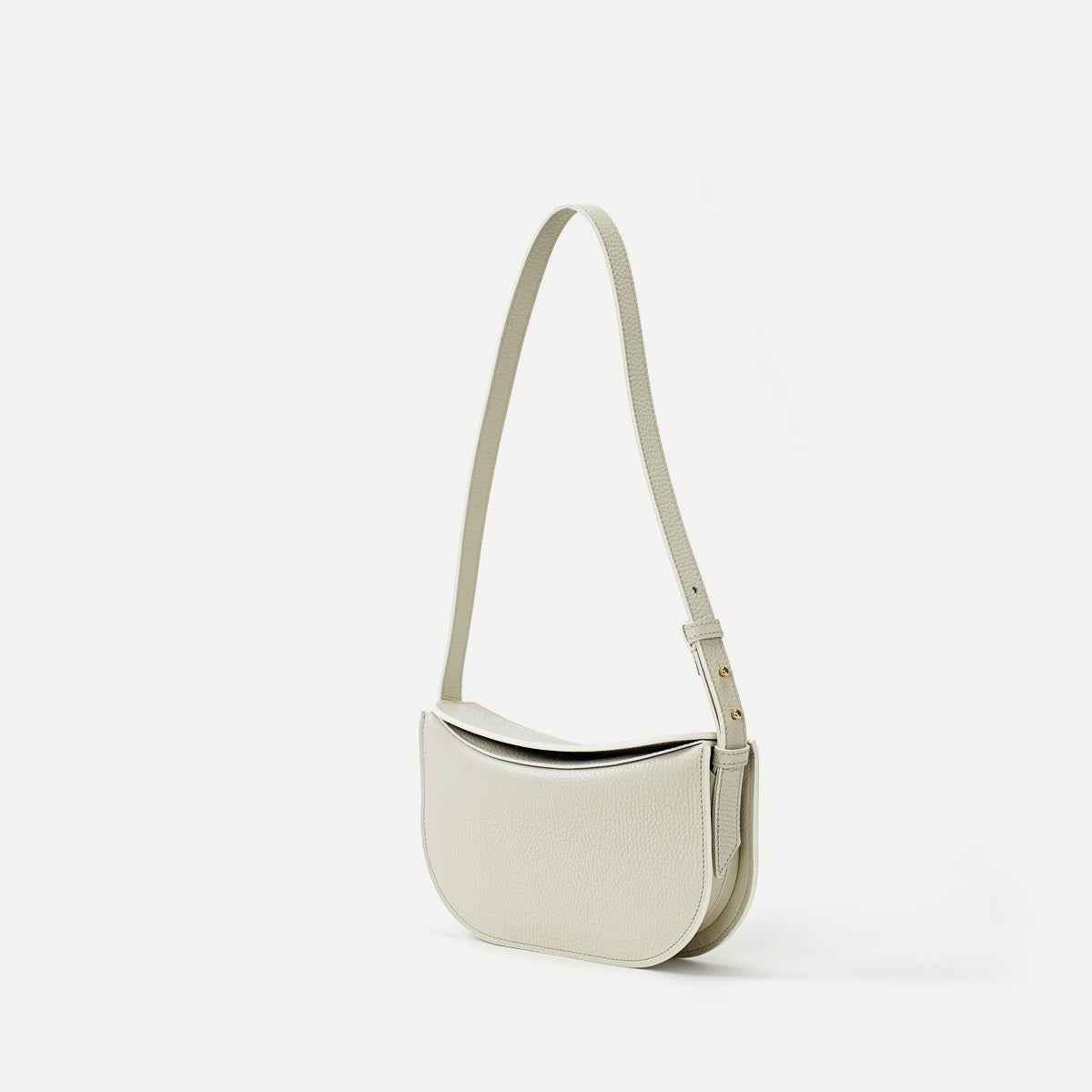 Demoiselle Bag, Textured Leather, Vanilla Cream