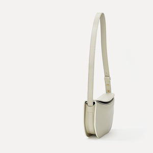 Demoiselle Bag, Textured Leather, Vanilla Cream