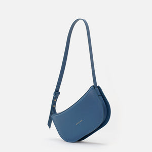 Demoiselle Bag, Textured Leather, Infinity Blue