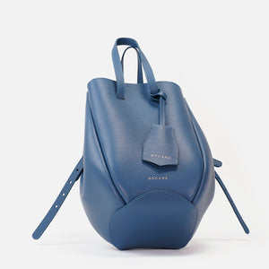 Pétale Bag, Textured Leather, Infinite Blue