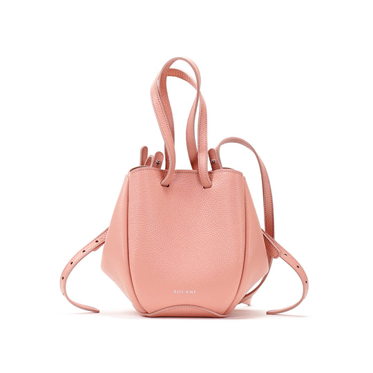 Mini Pétale Bag, Textured Leather, Rose Poudré, with Extras