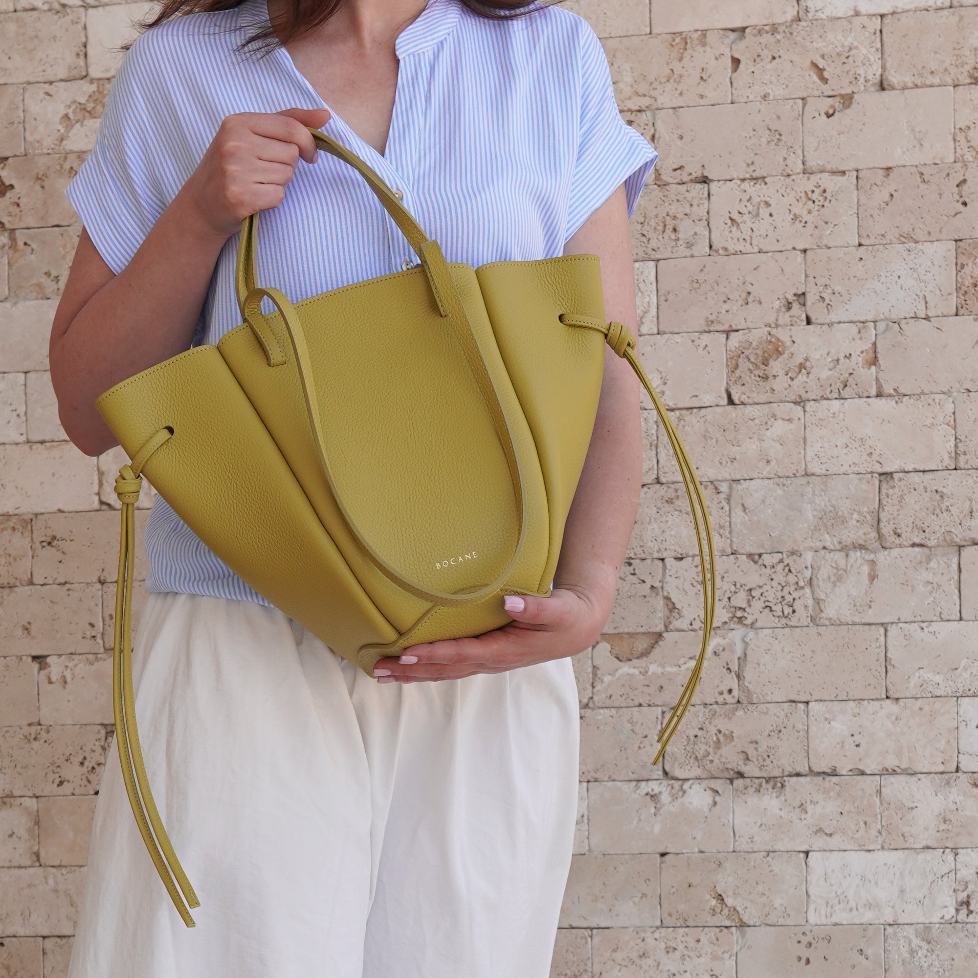 Voulez-Vous Bag, Textured Leather, Vinaigrette Green