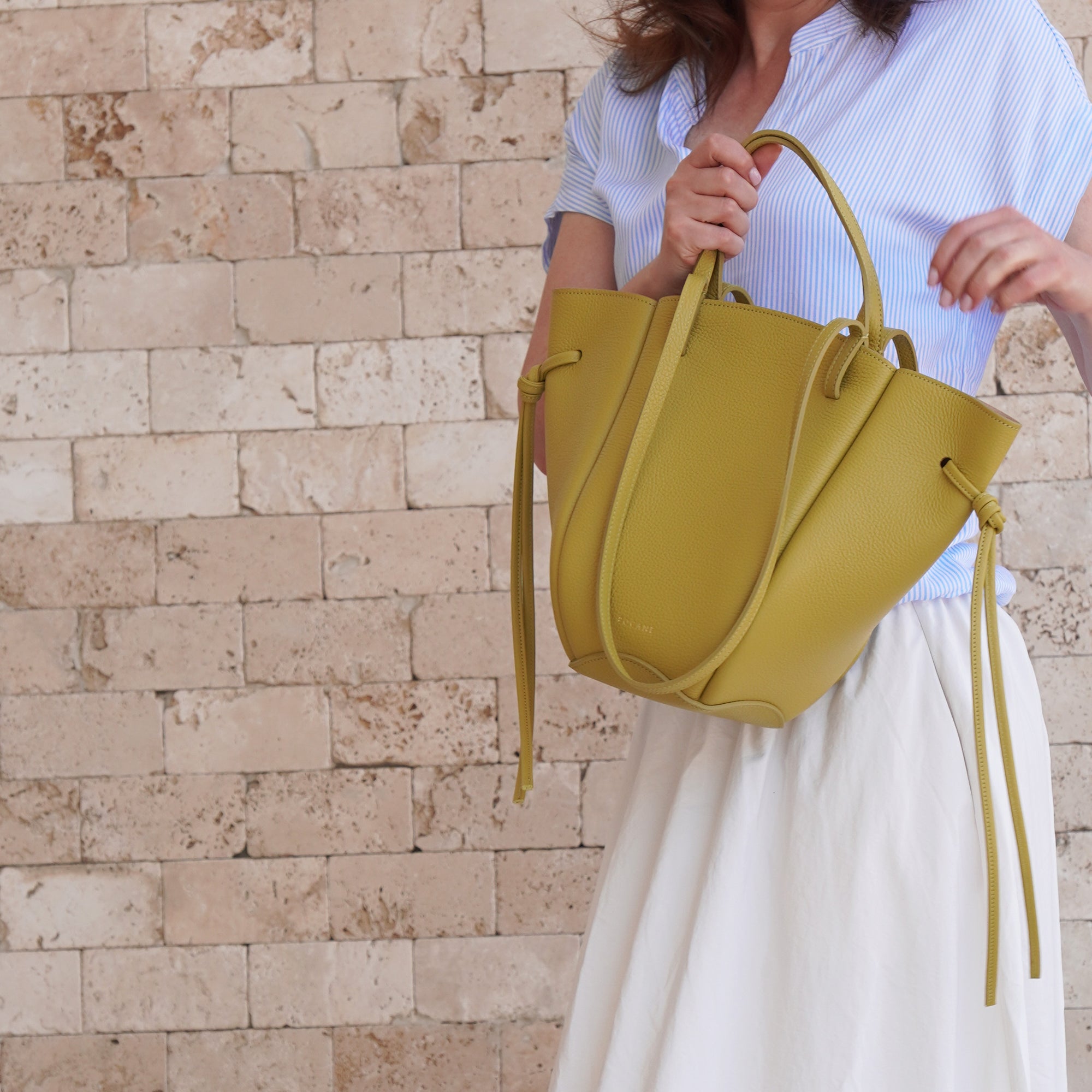 Voulez-Vous Bag, Textured Leather, Vinaigrette Green