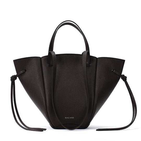 Voulez-Vous Bag, Textured Leather, Dark Chocolate