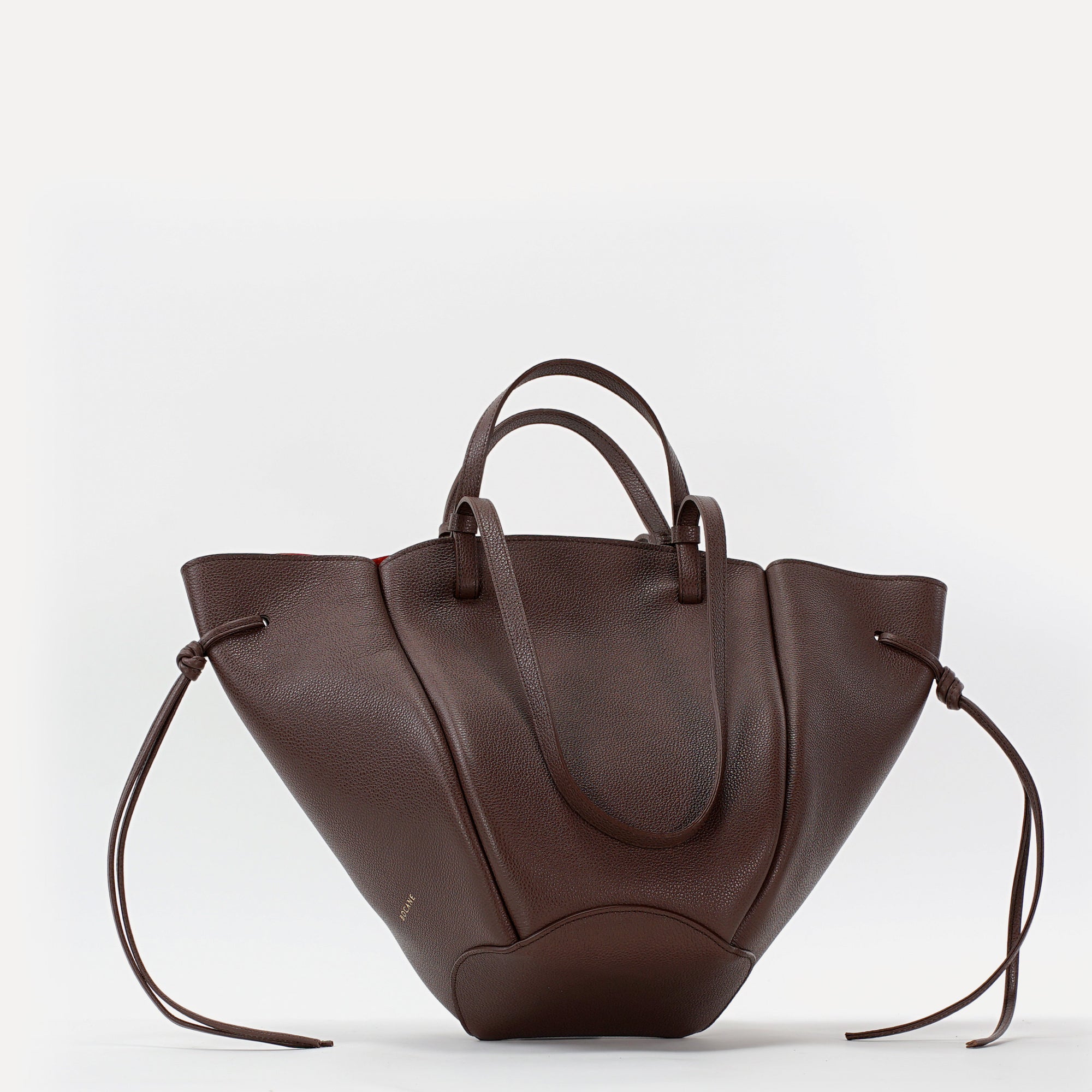 Maxi Voulez-Vous Bag, Textured Leather, Chocolate