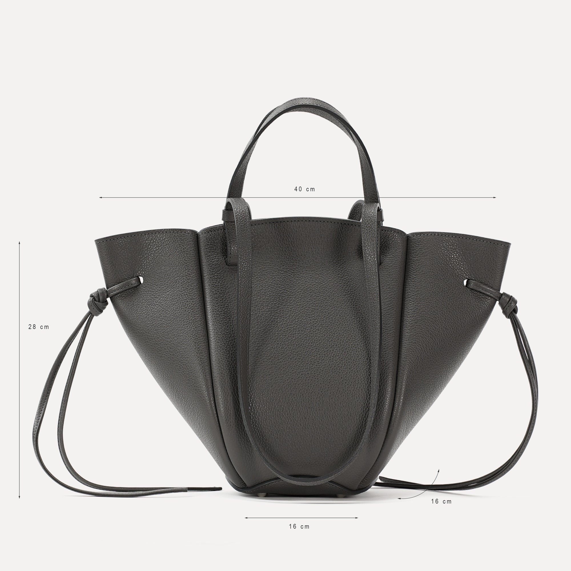 Voulez-Vous Bag, Textured Leather, Smokey Grey