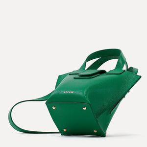 Caprice Bag, Textured Leather, Elf Green Color