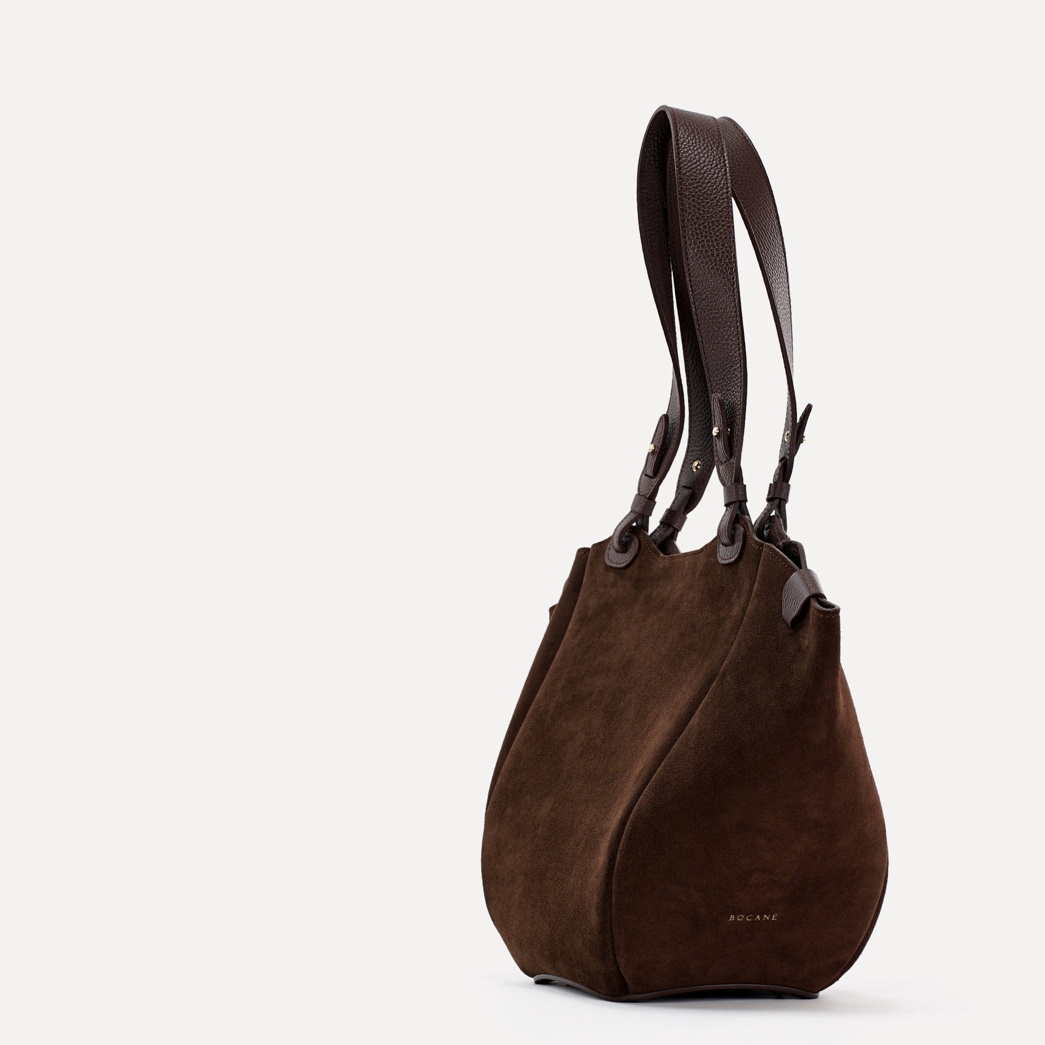 Orée Bag, Suede Leather, Chocolate