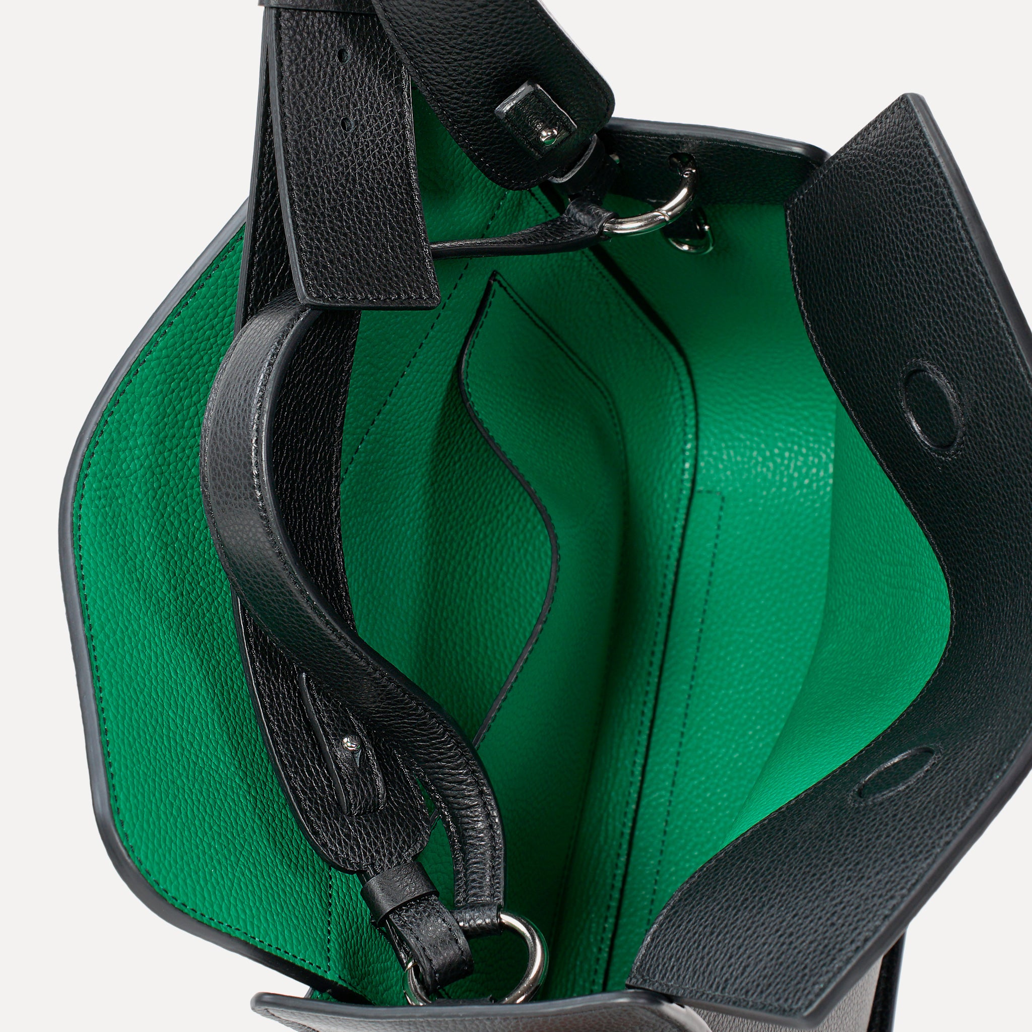 Toujours Maxi Bag, Textured Leather, Black