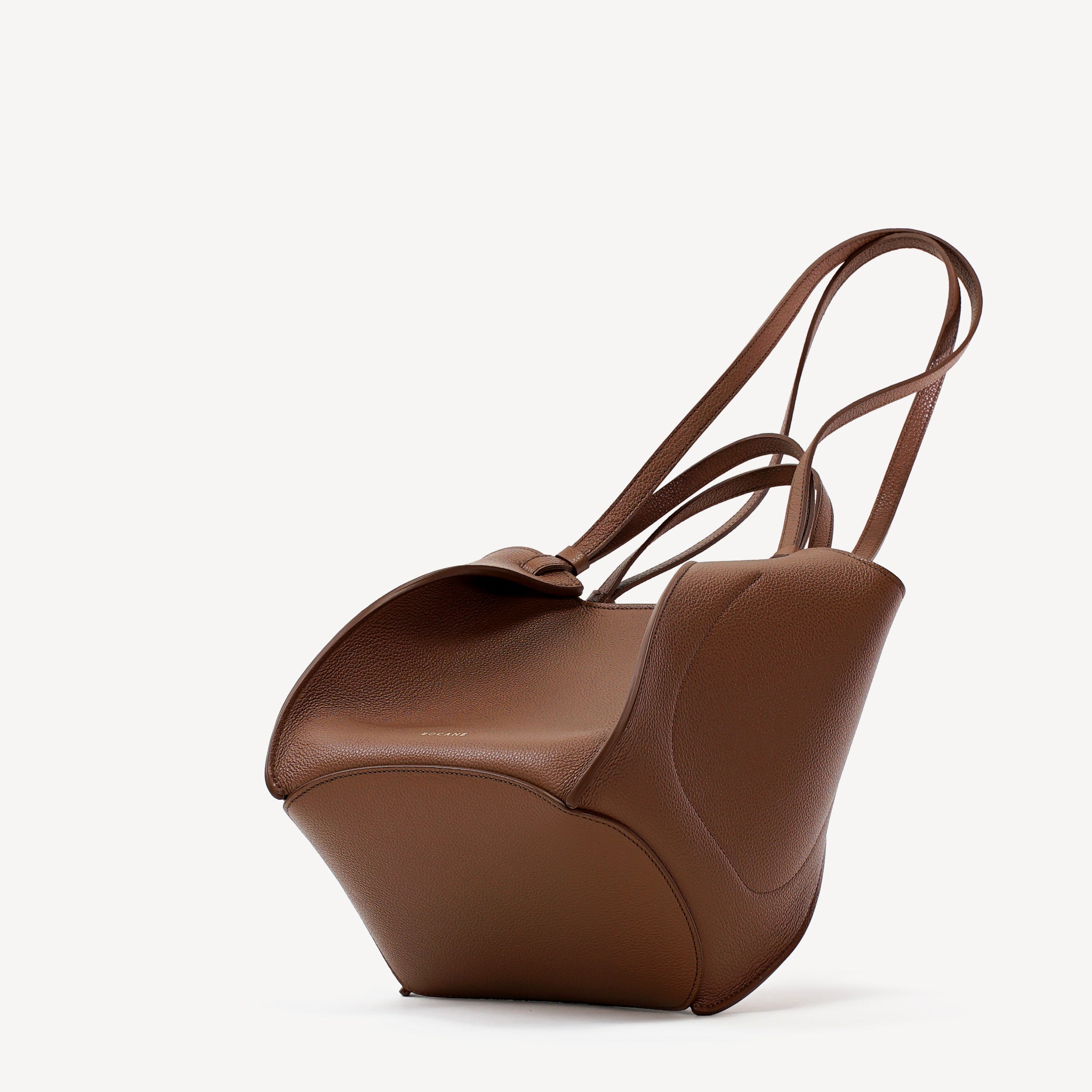 Amarante Bag, Textured Leather, Hazelnut