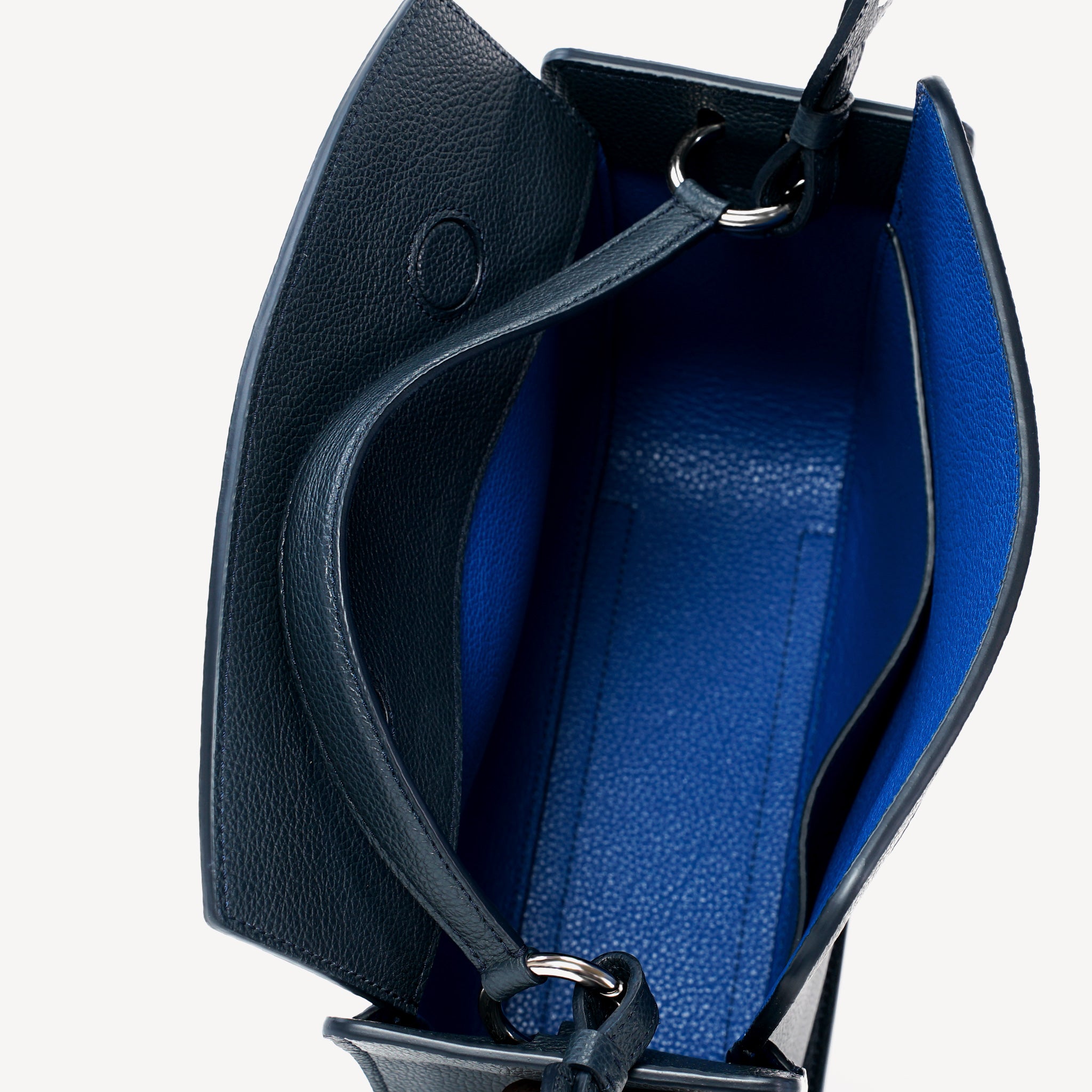 Toujours Bag, Textured Leather, Flag Blue