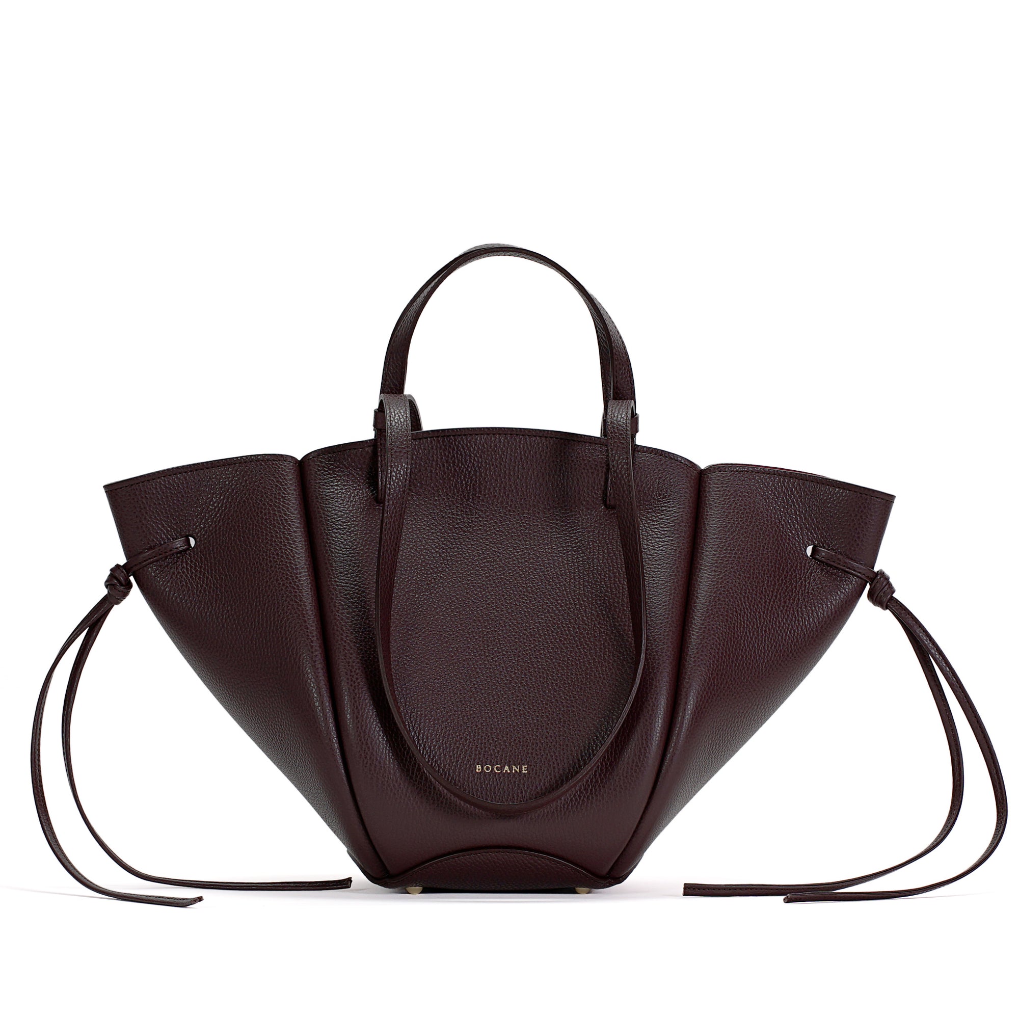 Voulez-Vous Midi Bag, Textured Leather, Burgundy