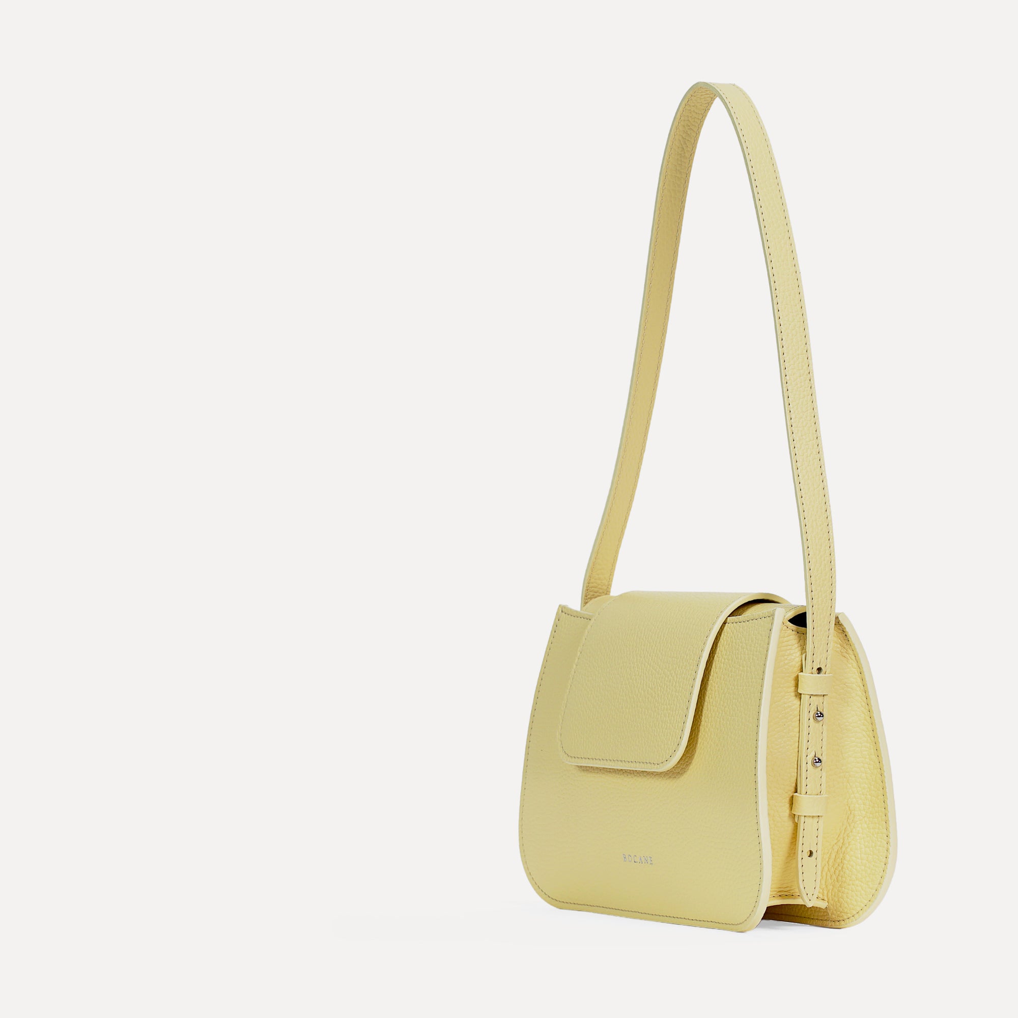 Cachette Bag, Textured Leather, Pastel Yellow