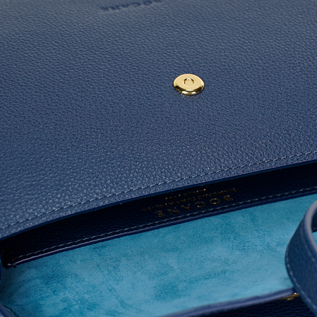 Cachette Bag, Textured Leather, Pilot Blue