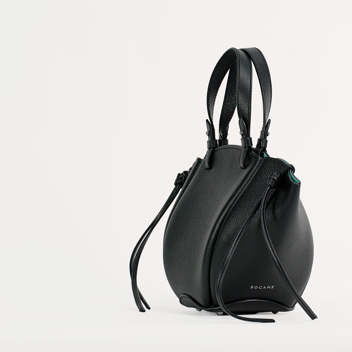 Voulez-Vous Bag, Textured Leather, Black