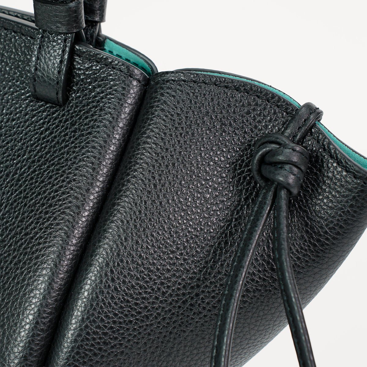 Voulez-Vous Bag, Textured Leather, Black