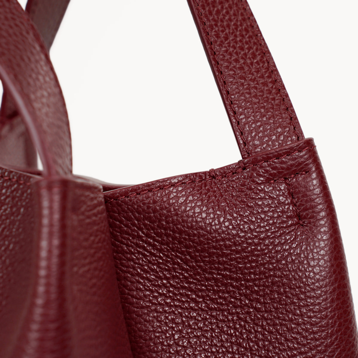 Rêve Bag, Textured Leather, Burgundy