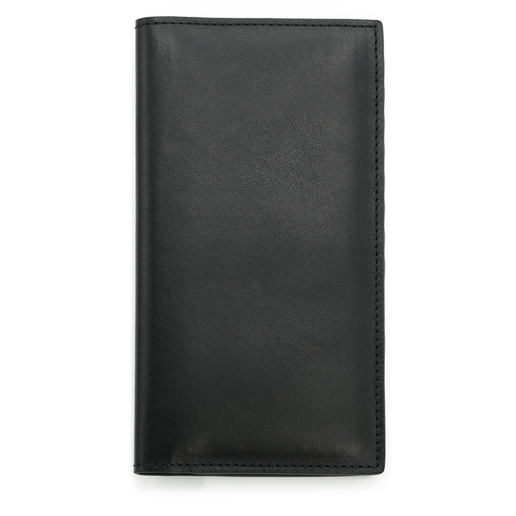 Long Wallet in Full-Grain Leather, Black