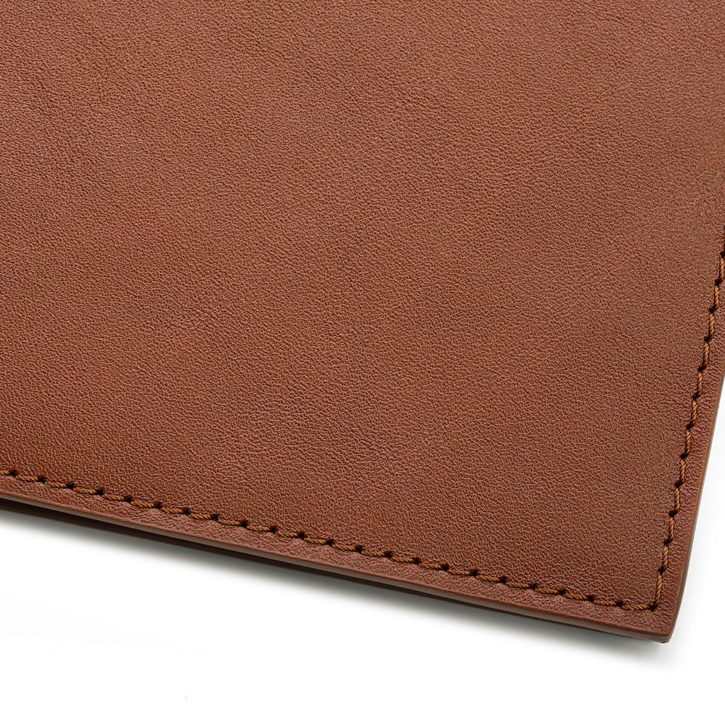 Slim Wallet in Dark Cognac Full Grain Leather