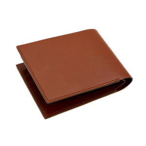 Slim Wallet in Dark Cognac Full Grain Leather