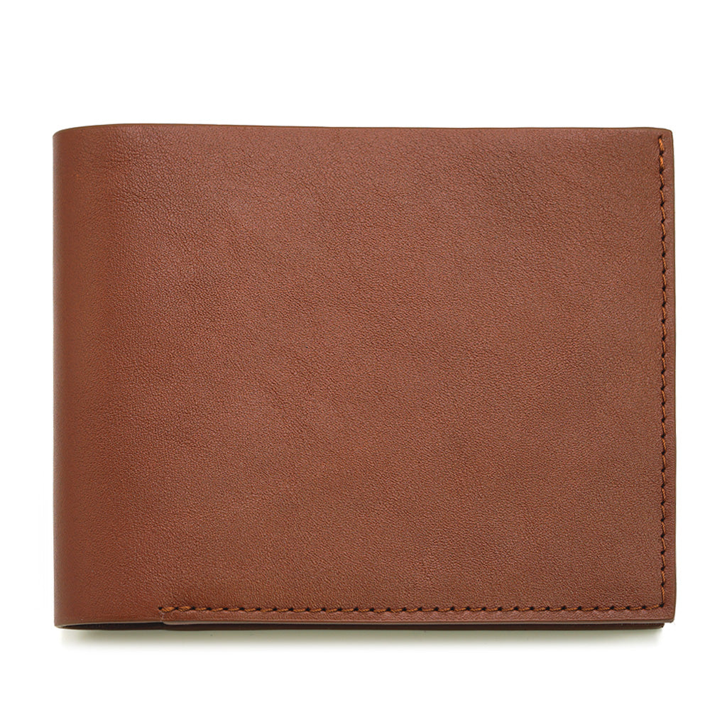 Slim Wallet in Dark Cognac Full Grain Leather