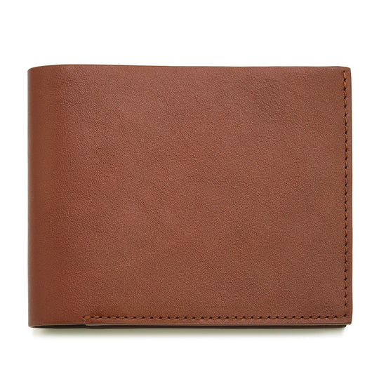 Slim Wallet in Dark Cognac Full Grain Leather