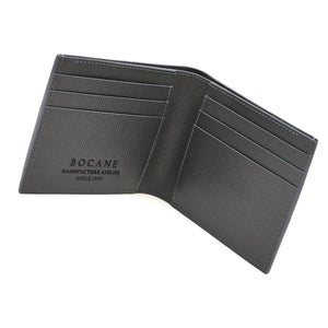 Slim Leather Wallet, Saffiano, Cool Grey