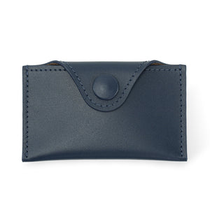 Envelope Cardholder, in Full-Grain Navy Blue Leather