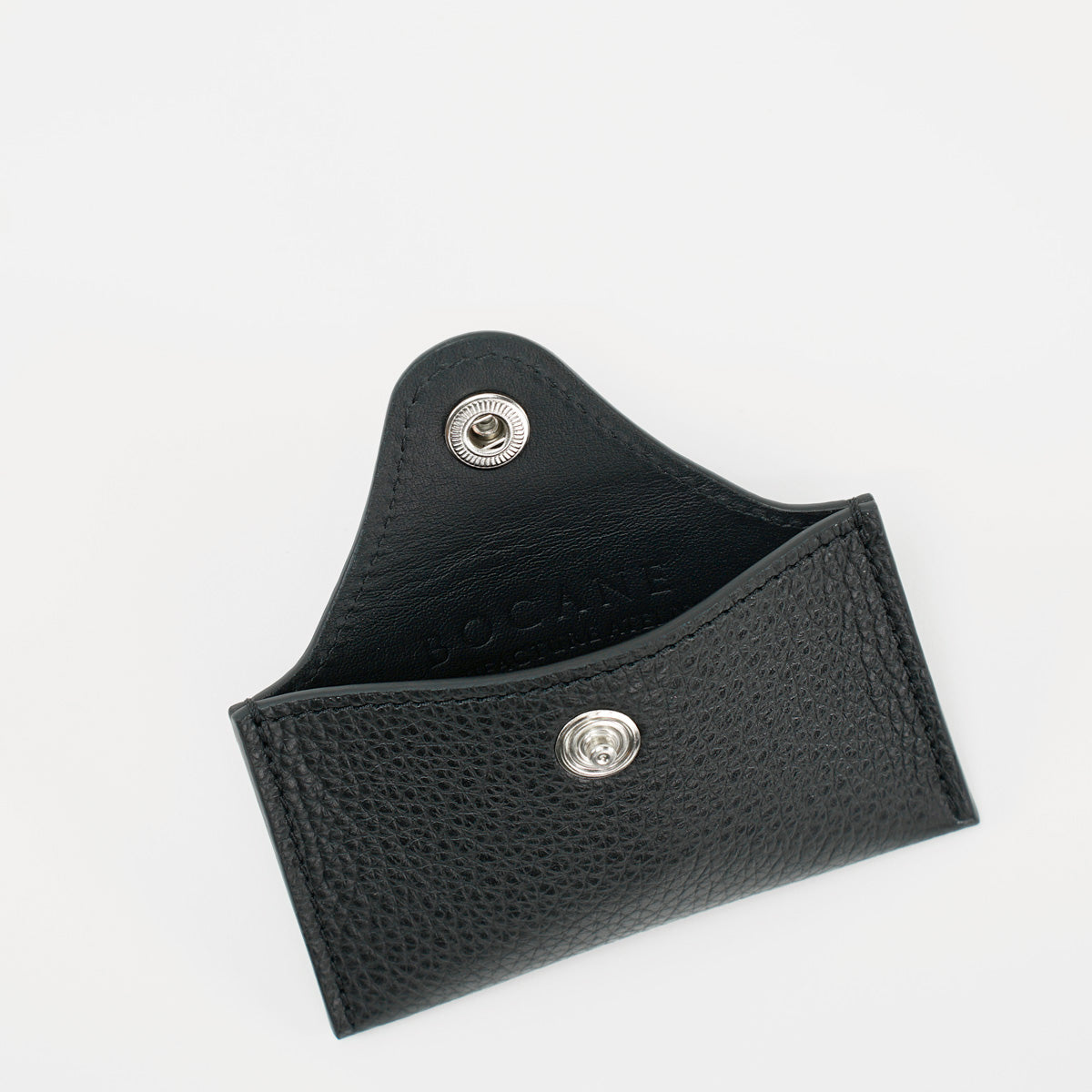 Envelope Cardholder in Black Leather