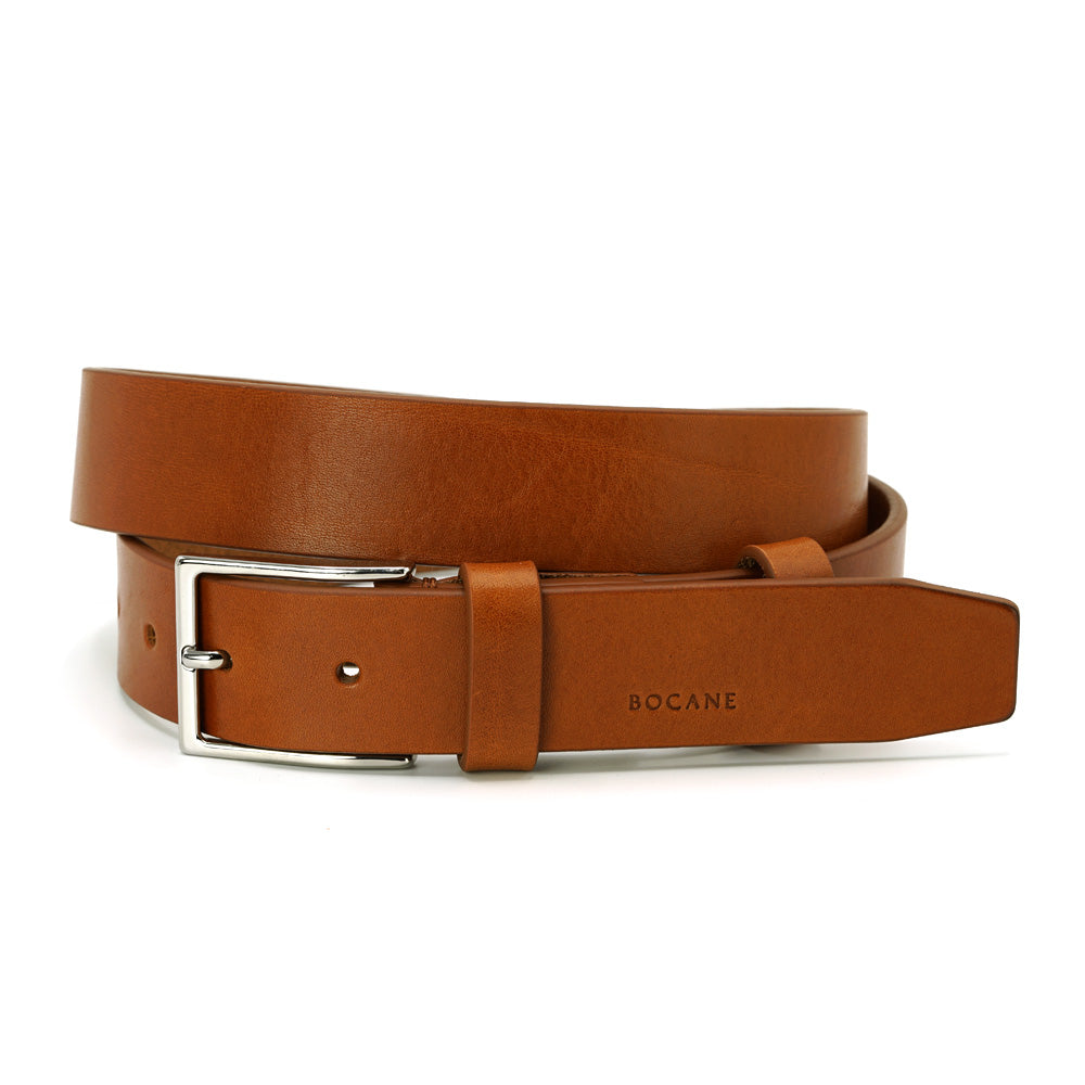 Leather Belt in Cognac, Smart-Casual Collection