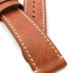 Cognac leather watch online strap