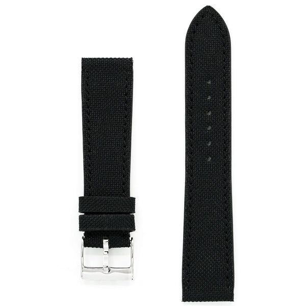 Cordura® Watch Strap, Black, Medium Length