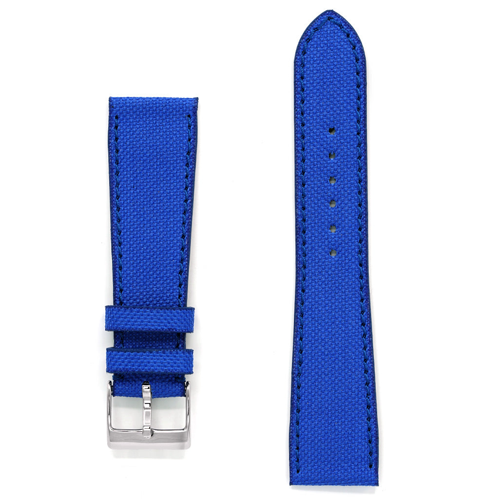 Sailcloth Watch Strap, Imperial Blue, Medium Length
