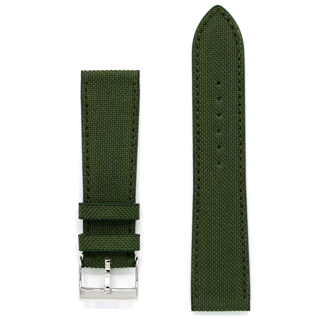 Cordura® Watch Strap, Army Green, Medium Length
