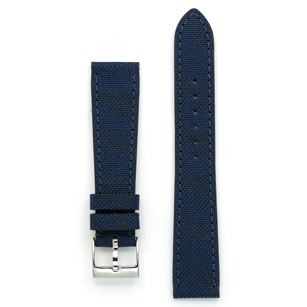 Cordura® Watch Strap, Navy Blue, Medium Length