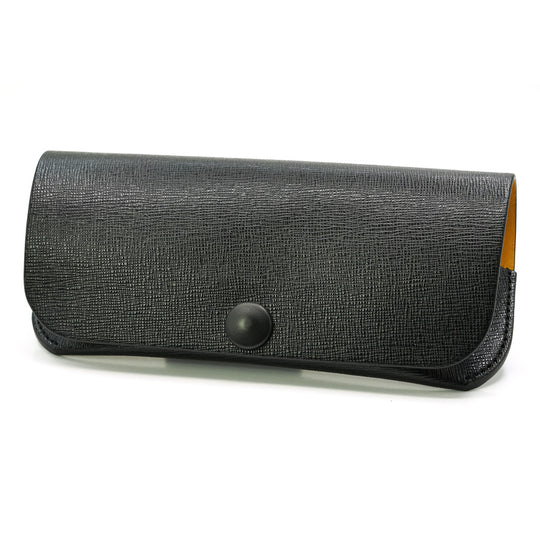 Case for Glasses in Black Saffiano Leather
