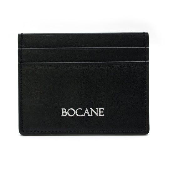 Black Calf Leather Card Wallet